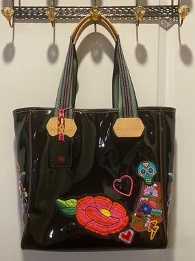 Consuela Classic Tote in Poppy - Discontinued - Nice Condition with Noted Flaws